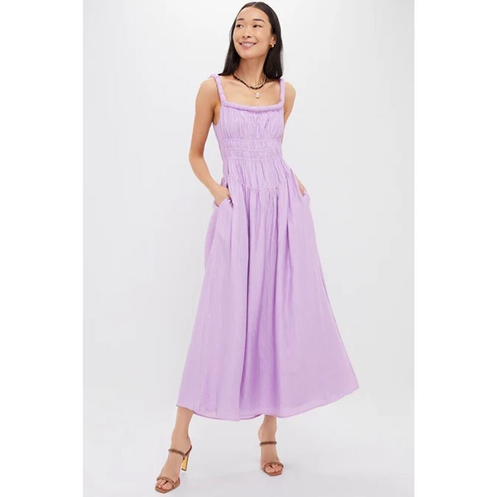 LINE & DOT Lilac Lorenzo Midi Dress Size L NWT Retail $166 Tuckernuck